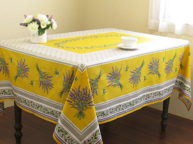 楽天市場】【フランス直輸入】プロバンス撥水加工テーブルクロス（150