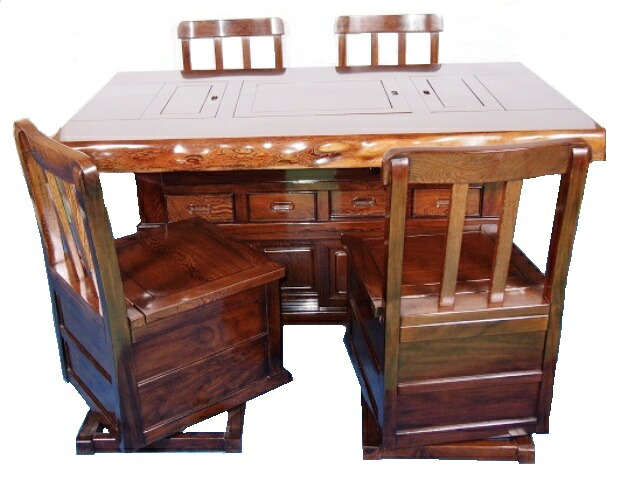 楽天市場】【送料無料】タガヤ(鉄刀木) テーブルセット 炉付いろり付き