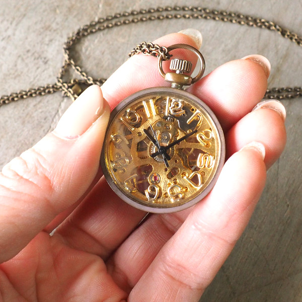 楽天市場】vie（ヴィー） 手作り懐中時計 “compact mecha -コンパクト