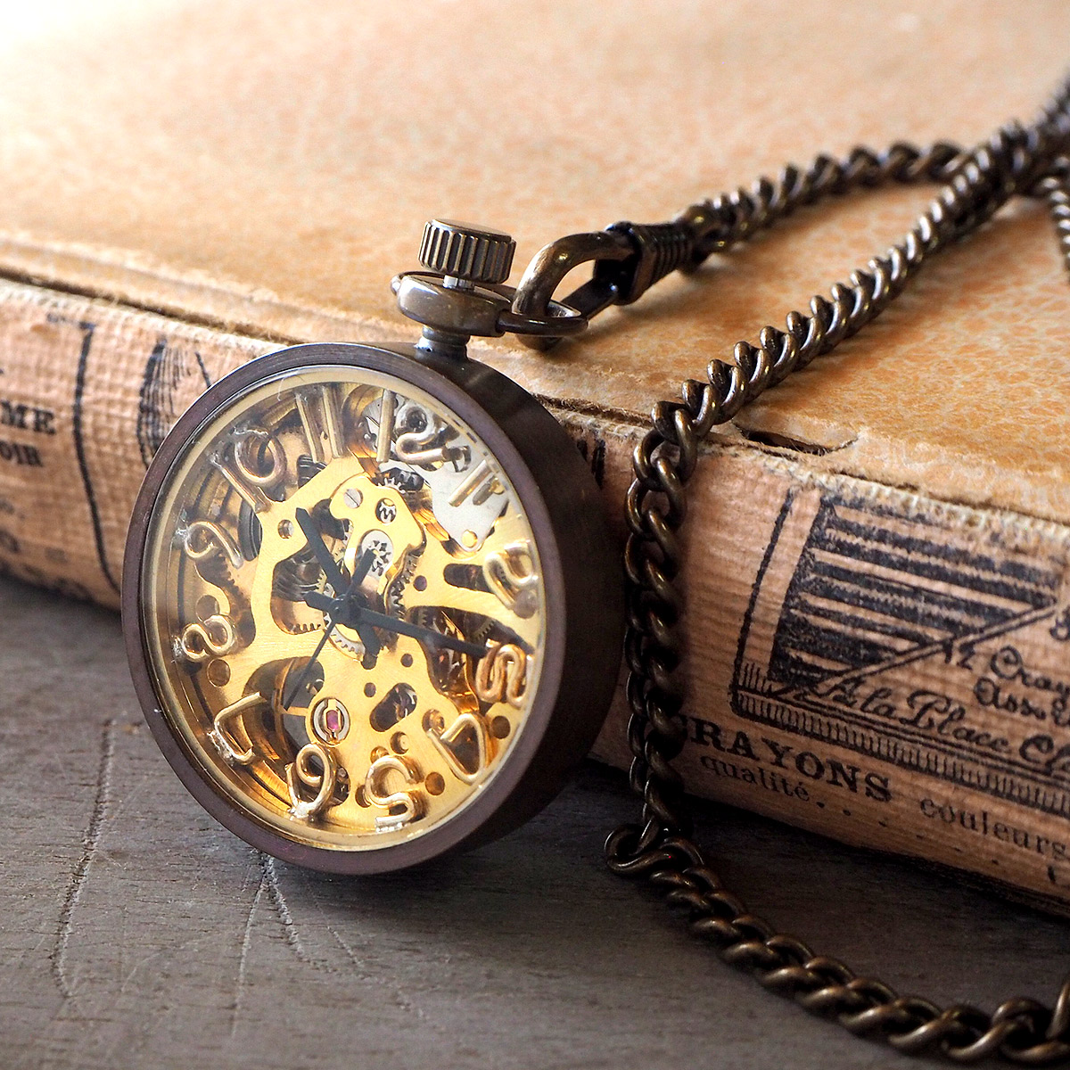 楽天市場】vie（ヴィー） 手作り懐中時計 “compact mecha -コンパクト