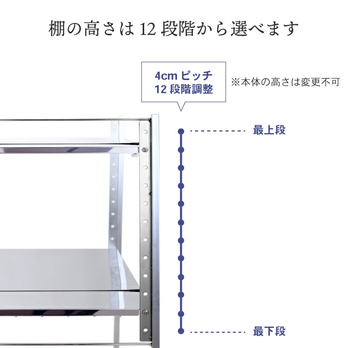 楽天市場】【11日10時まで500円OFF】 ステンレス棚 幅伸縮家電ラック