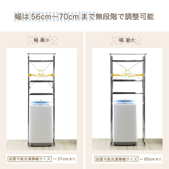 楽天市場】【11日10時まで1000円OFF】 ランドリーラック 洗濯機ラック