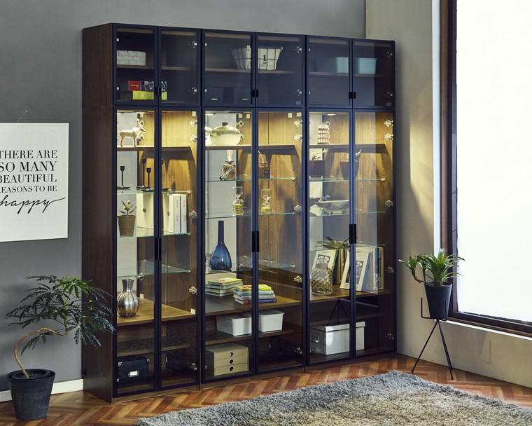 楽天市場】【開梱設置送料無料/受注製作】 VA 壁面収納 本棚 幅40cm 上