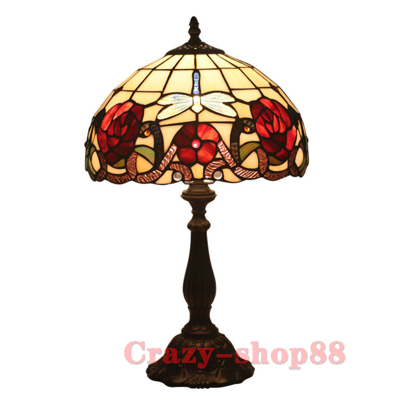 楽天市場】ステンドグラスランプ テーブルランプ ティファニーライト