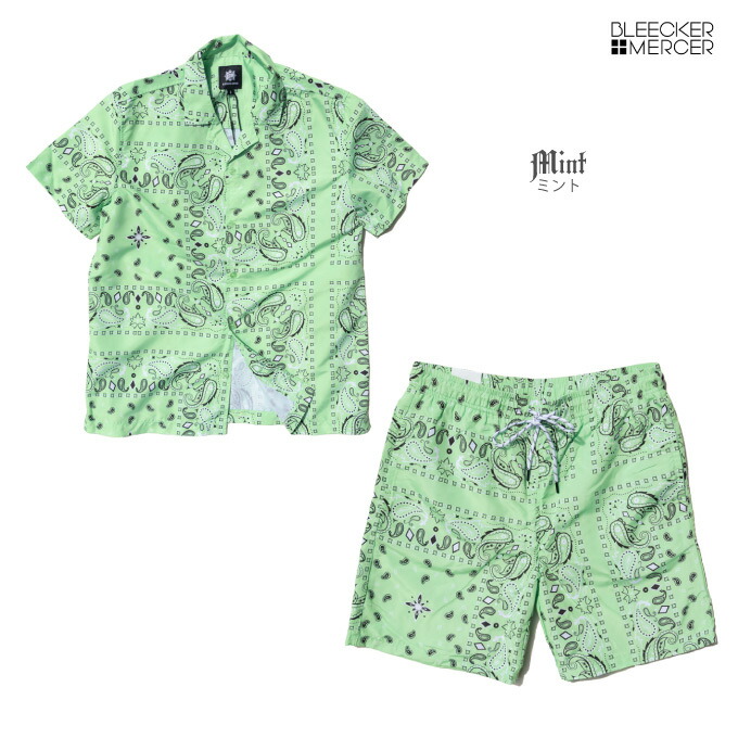 楽天市場】BLEECKER & MERCER 【バンダナ セットアップ シャツ