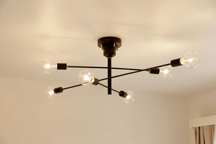 楽天市場】シーリングライト 【 Astre 】 6灯 LED電球 ブラック