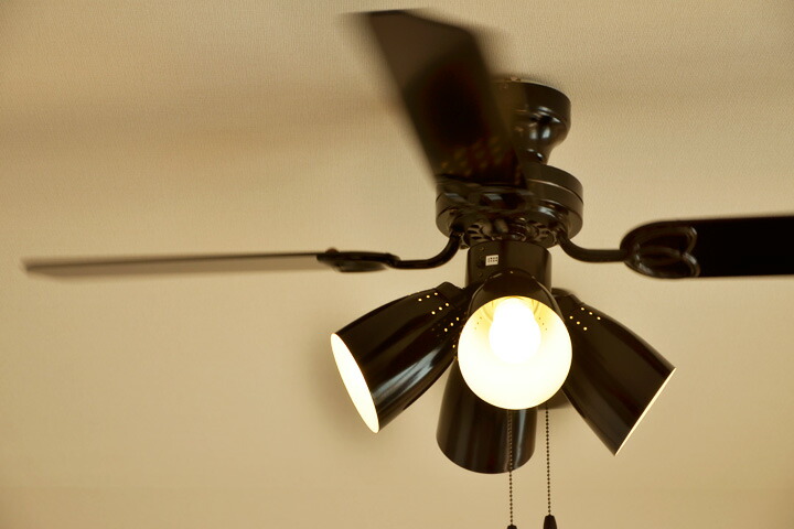 楽天市場】シーリングファン ライト 【 Blast 】 4灯 電球型蛍光灯