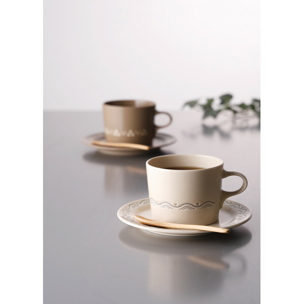 楽天市場】コモン ペアモーニング(スプーン付) YMK80-17S 洋陶器 洋陶