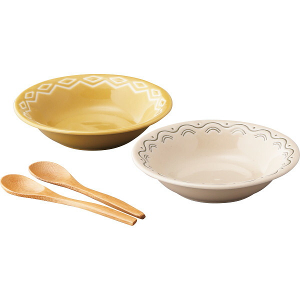 楽天市場】コモン ペアフルーツボウル(スプーン付) YMK80-196S 洋陶器