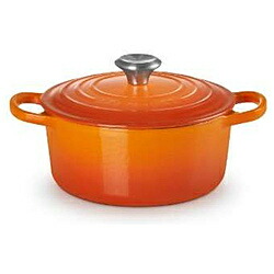 ル・クルーゼ シグニチャー ココット・ロンド 18cm [オレンジ] (鍋