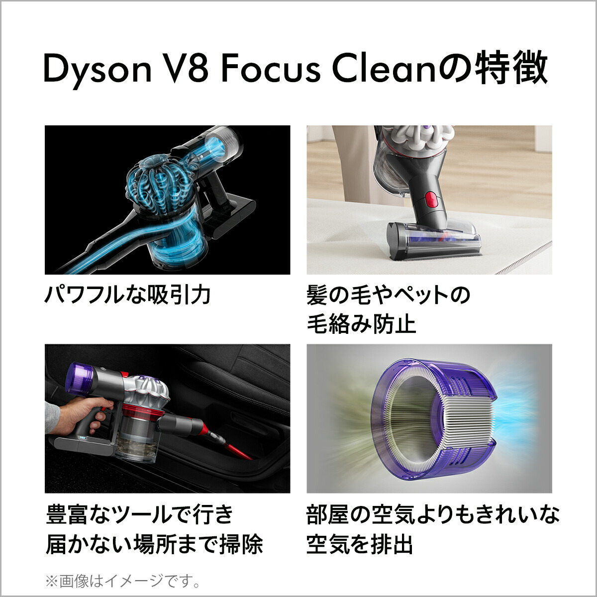 楽天市場】ダイソン Dyson V8 Focus Clean ハンディクリーナー 掃除機