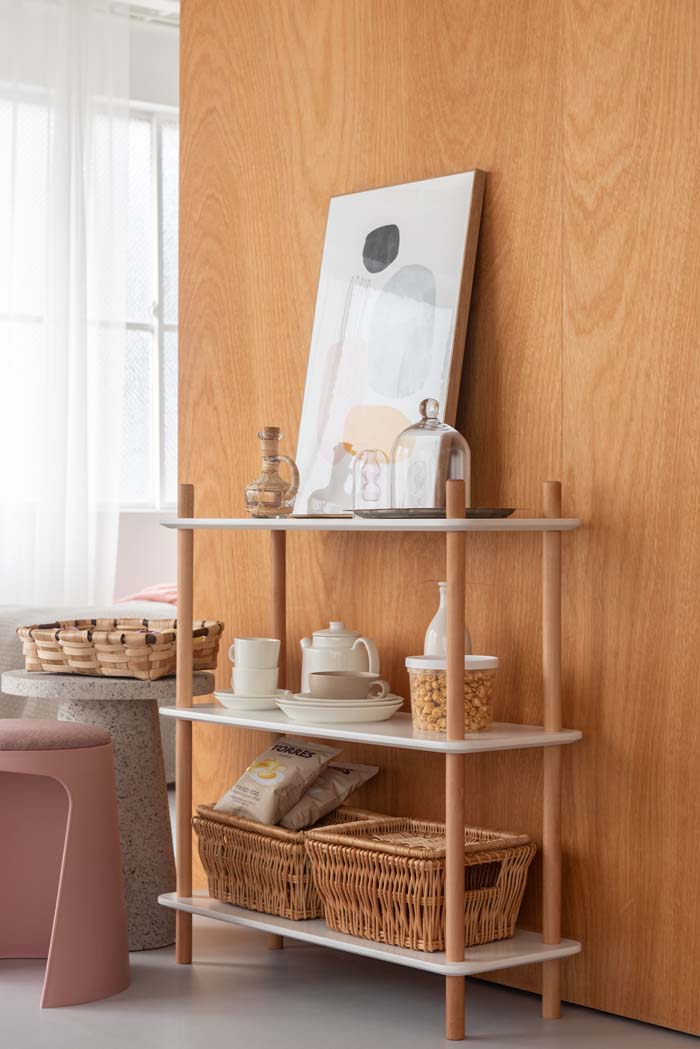 楽天市場】オープンラック 3段 幅80cm 高さ85.5cm 北欧 シェルフ