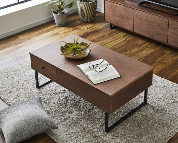 楽天市場】【送料無料】 昇降リビングテーブル 幅120cm センター