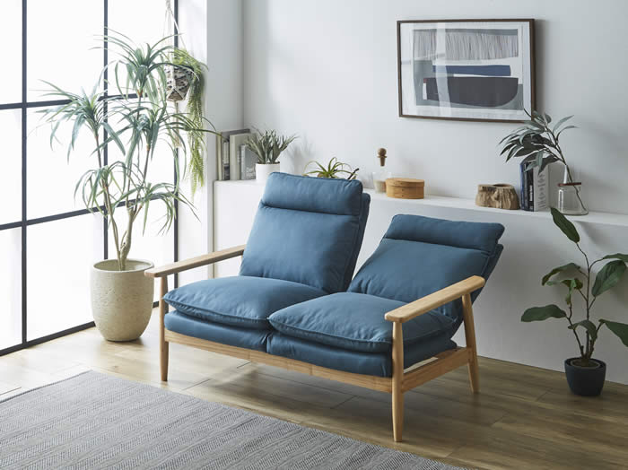 楽天市場】【送料無料】 2人掛け リクライニングソファ 2P 北欧