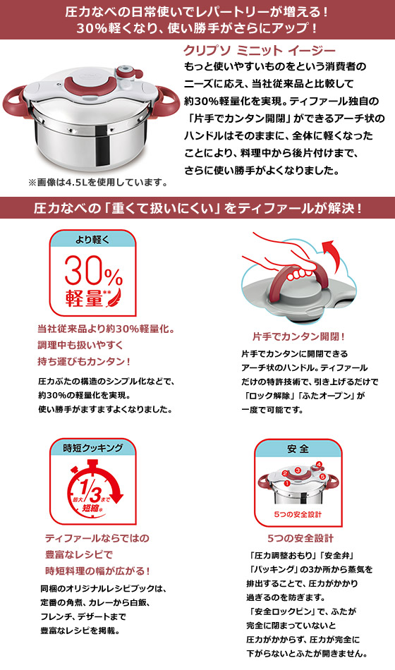 楽天市場】【クーポン4種あり】ティファール 圧力鍋 クリプソ ミニット