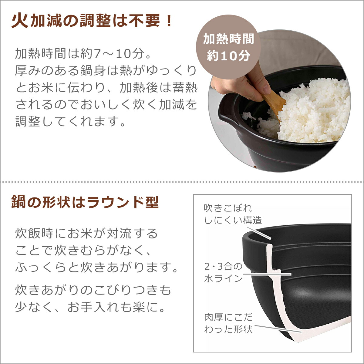 楽天市場】【クーポン4種あり】ハリオ 土鍋 ガラス蓋 ご飯 フタが