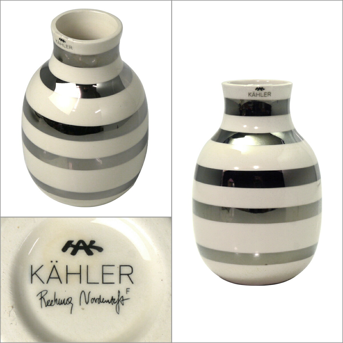 楽天市場】【クーポン4種あり】ケーラー オマジオ 花瓶 シルバー(S