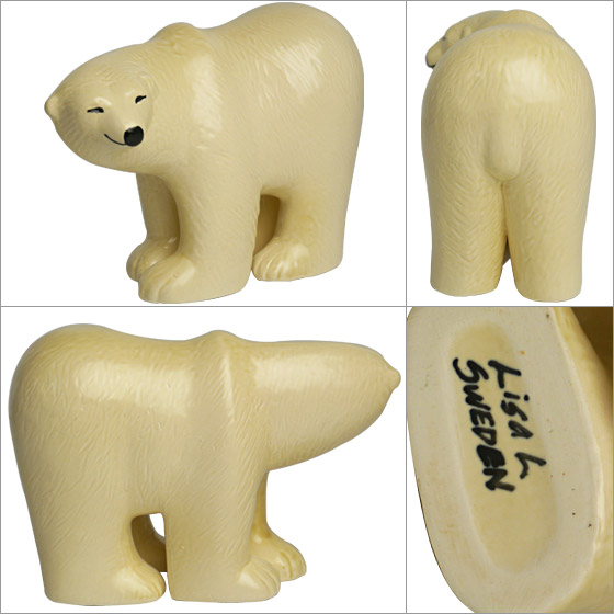 楽天市場】【クーポン4種あり】リサラーソン 置物 シロクマ (大