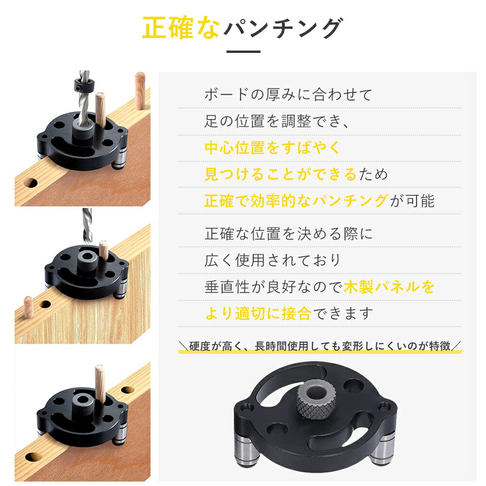 楽天市場】【クーポン利用で10％OFF♪3/5】木工ドリルガイド ダボ穴治