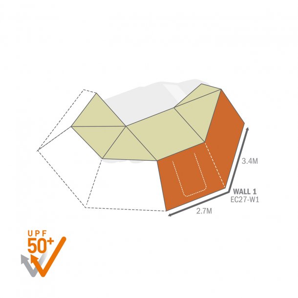 楽天市場】ECLIPSE270用オプションウォール1(運転席側) ファスナーで