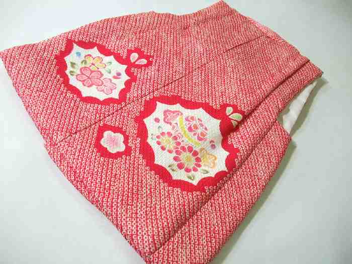 楽天市場】【送料無料】七五三 着物 3歳 正絹被布コート 絞り柄 赤色