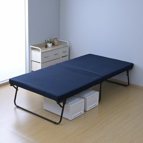 楽天市場】高反発組立て要らず折りたたみベッド DPB-97200K(NV/SBK) NV