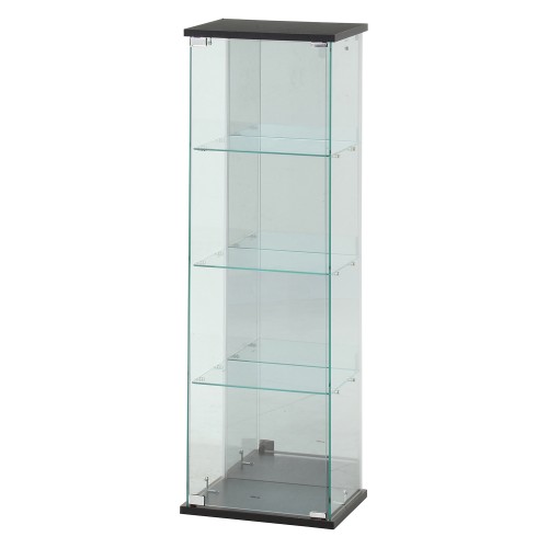 楽天市場】ガラスコレクションケース BAAL 63932 ブラック 不二貿易