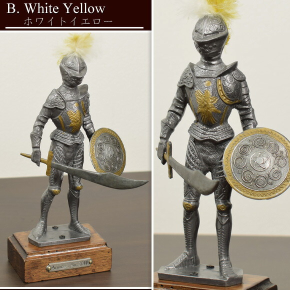 楽天市場】メタルナイト イタリア製金属の中世の騎士像 置物 金属 中世