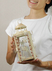 楽天市場】インディアンバタフライ アイアン ランタン キャンドル