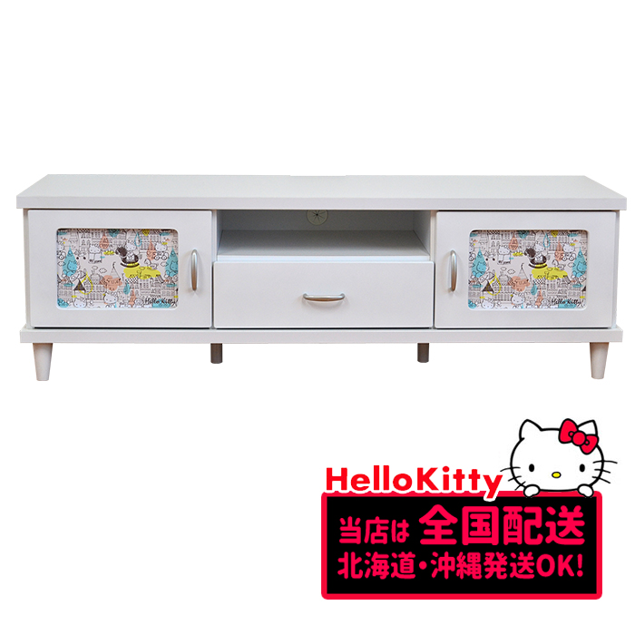 楽天市場】キャンバス ハローキティ | テレビ台 幅145cm kitty 完成品