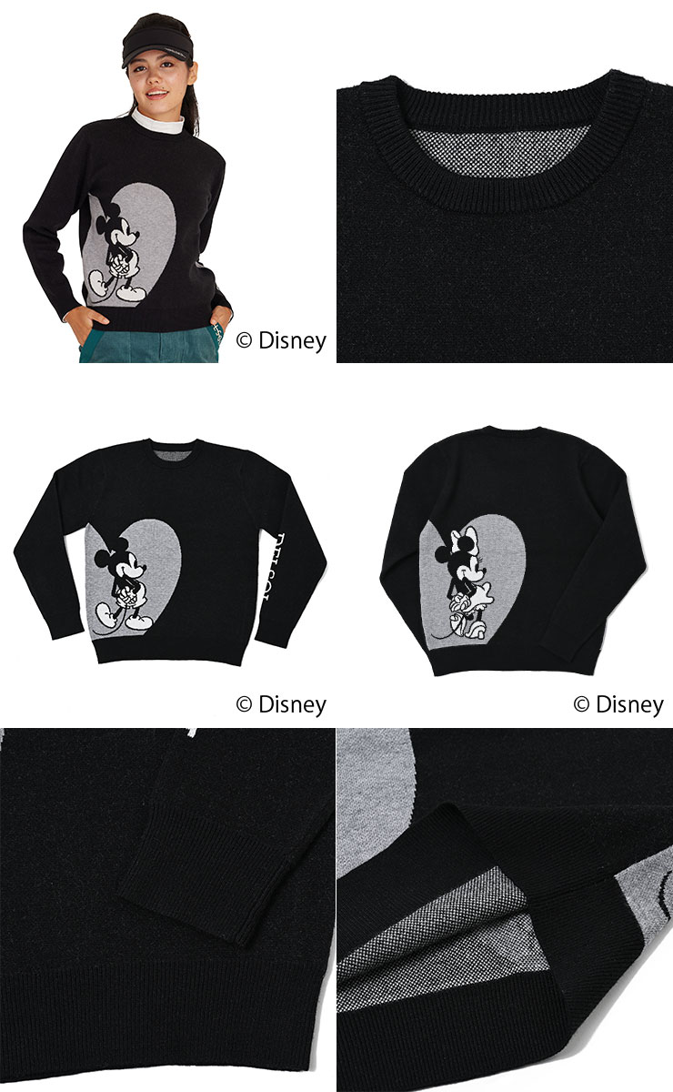 楽天市場】7853 DELSOL GOLF限定 ミッキー＆ミニー ハートモチーフ