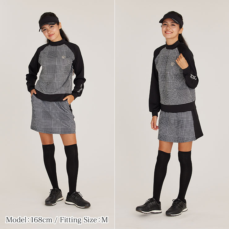 楽天市場】デルソルゴルフ グレンチェック柄 長袖セットアップ ゴルフ