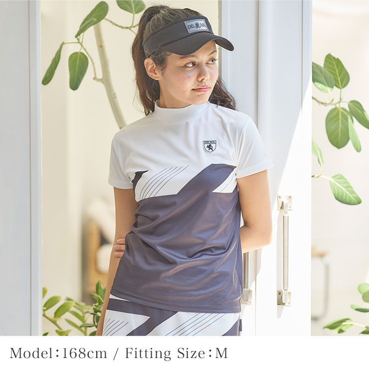 楽天市場】7774 パネルプリントセットアップ レディース ゴルフウェア