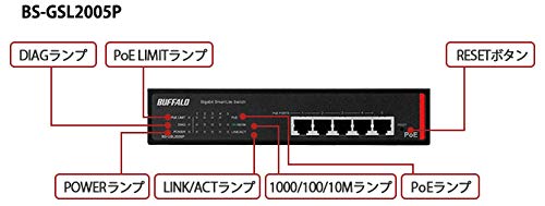 楽天市場】BS-GSL2005P バッファロー 法人向け Giga対応 PoE Layer2