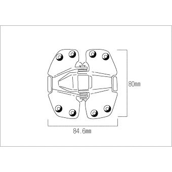 楽天市場】PLACHFE 【 3個セット 】 丁番 クローゼット用 X10シリーズ
