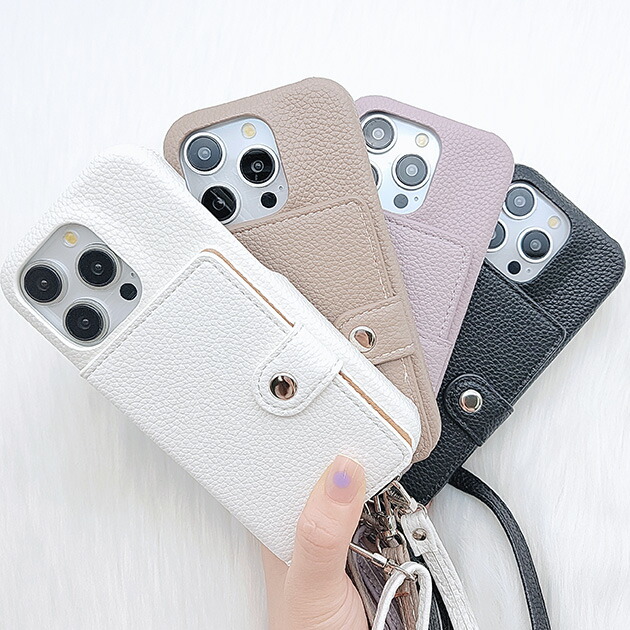 楽天市場】カードポケット付き2WAYレザー調iPhoneケース 女性