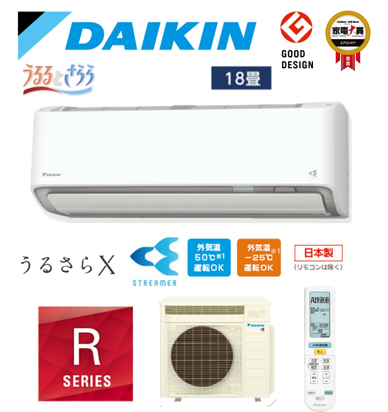楽天市場】ダイキン DAIKIN エアコン AN564ARP-W(18畳用・単相200V