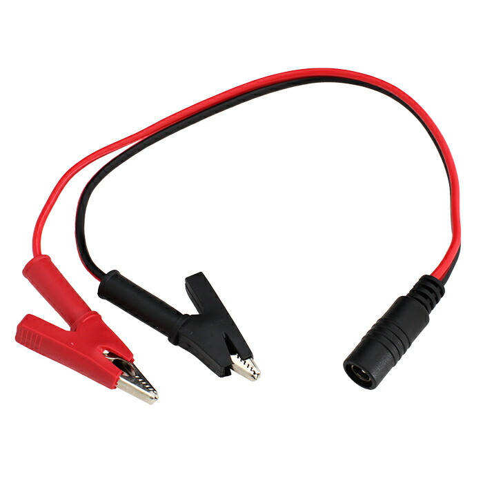 楽天市場】DCジャック ワニ口クリップ 電源ケーブル 電子工作 通電試験