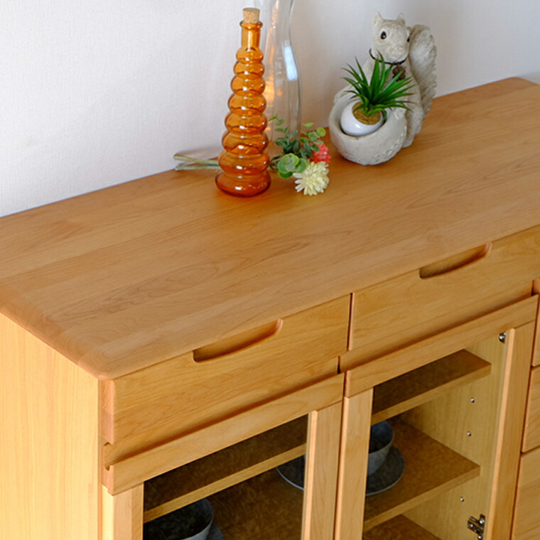 楽天市場】【期間限定4500円引き】サイドボード 食器棚 ガラス戸