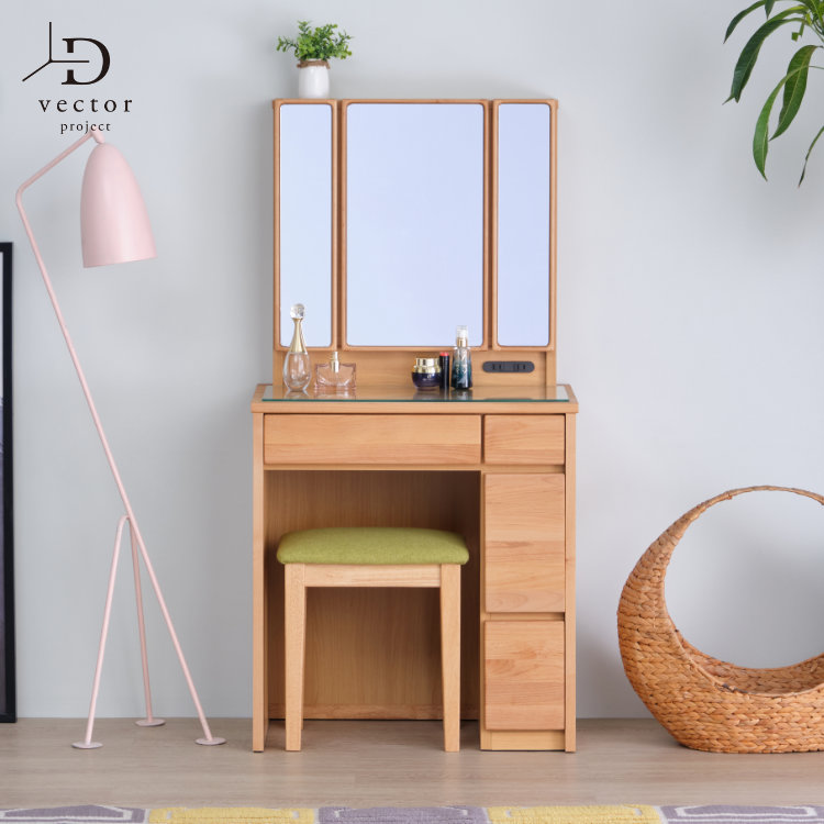 楽天市場】【期間限定1700円引き】ドレッサー 化粧台 鏡台 メイク台