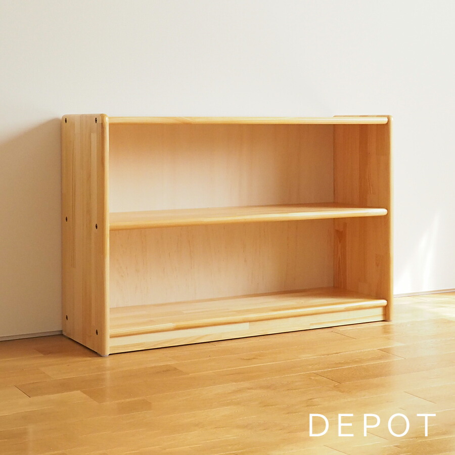 楽天市場】ブロック社 白木棚 （小）背板付 木製ラック おもちゃ片付け