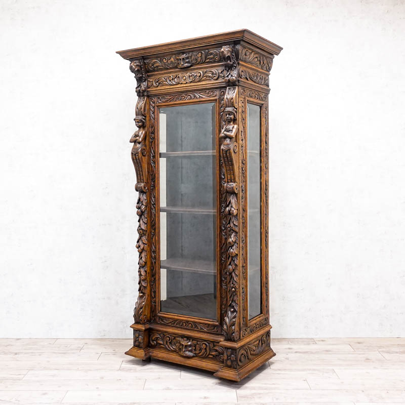 楽天市場】アンティーク ショーケース ガラスショーケース ガラス棚