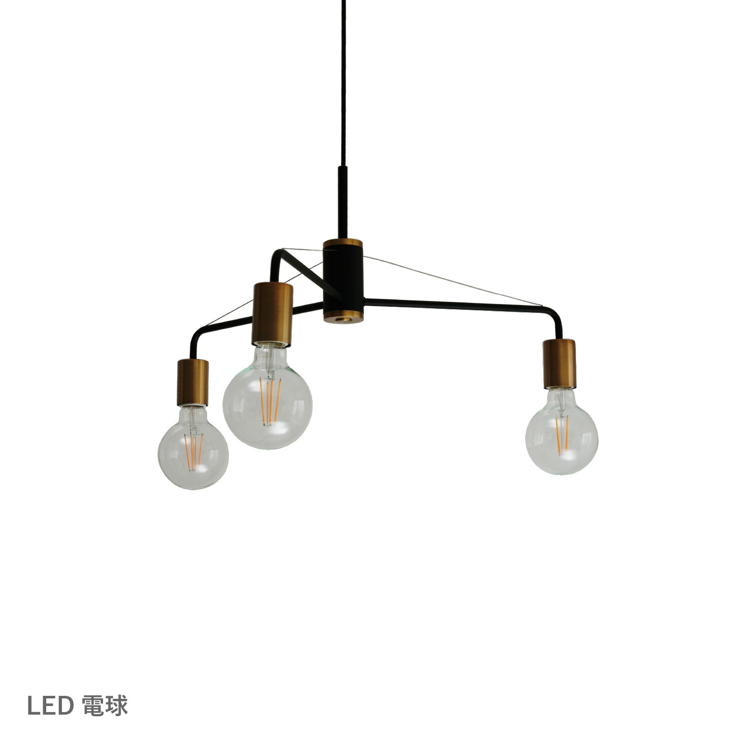 楽天市場】ペンダントライト 3灯 ディクラッセ トレノ 真鍮 北欧