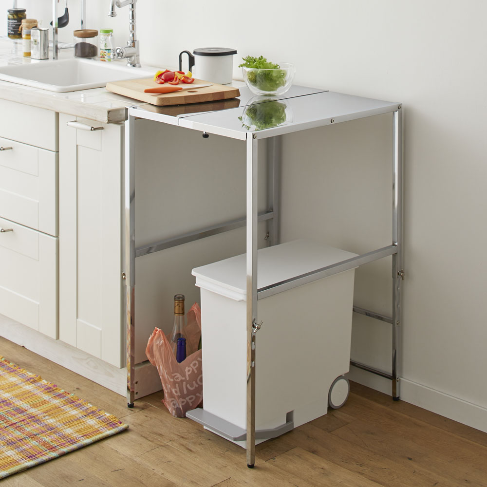 6128 ステンレス天板シンクサイド収納庫3段 幅400 楽天市場】【最大8000