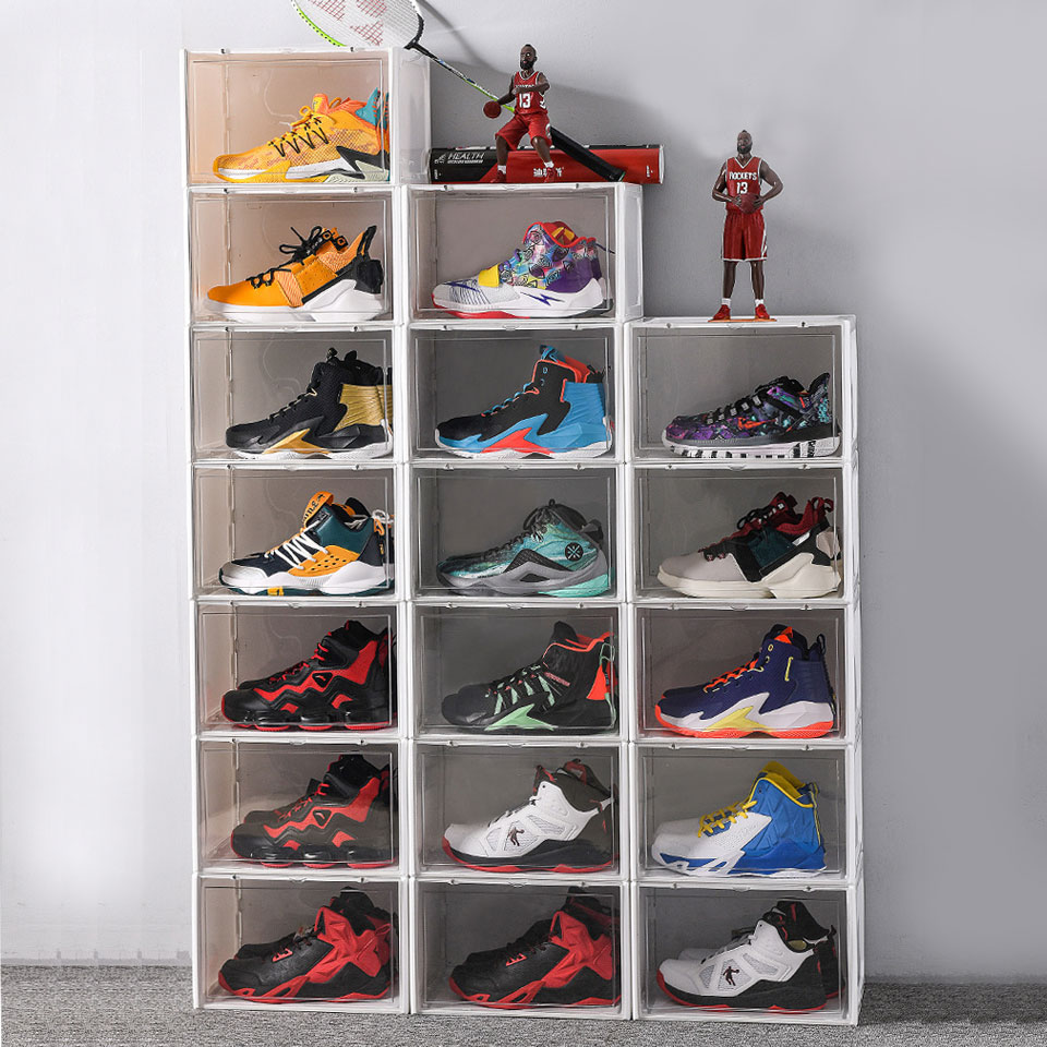 楽天市場】シューズボックス シューズケース 6個セット 収納ボックス