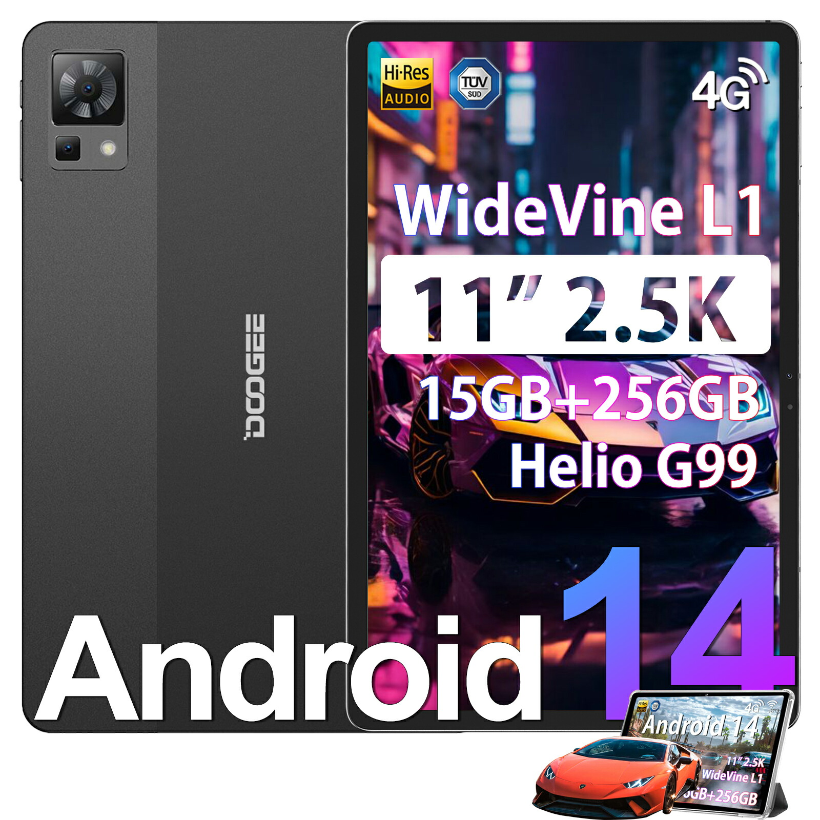楽天市場】【SS限定7000円OFF】DOOGEE T30 Pro Android14 タブレット