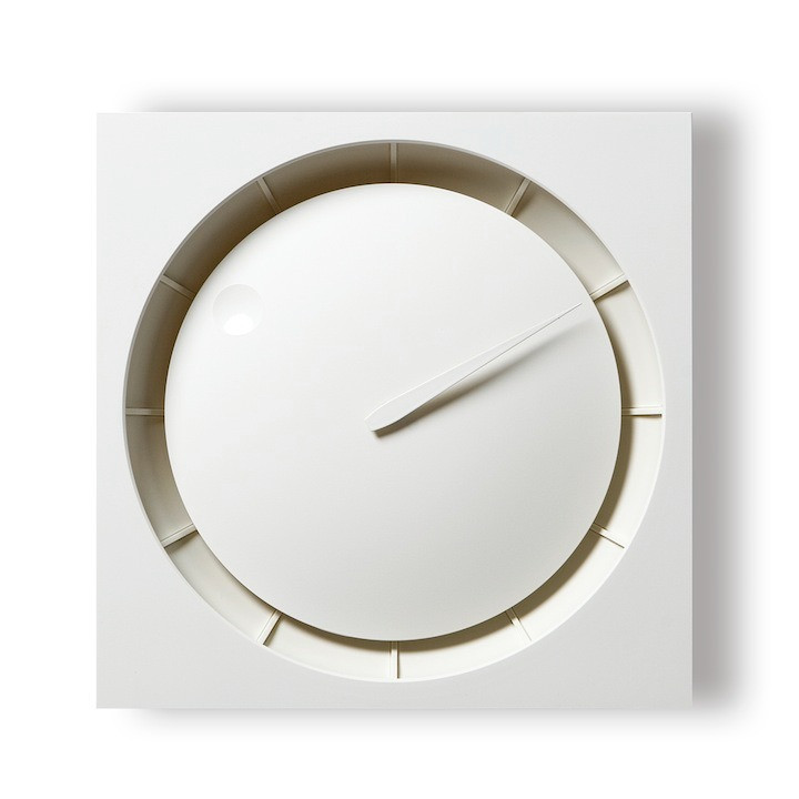 楽天市場】レムノスlemnos壁掛け時計川崎和男「HOLA」ブラック