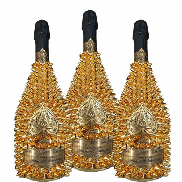 楽天市場】アルマン ド ブリニャック デコレーションボトル 750ml×3本