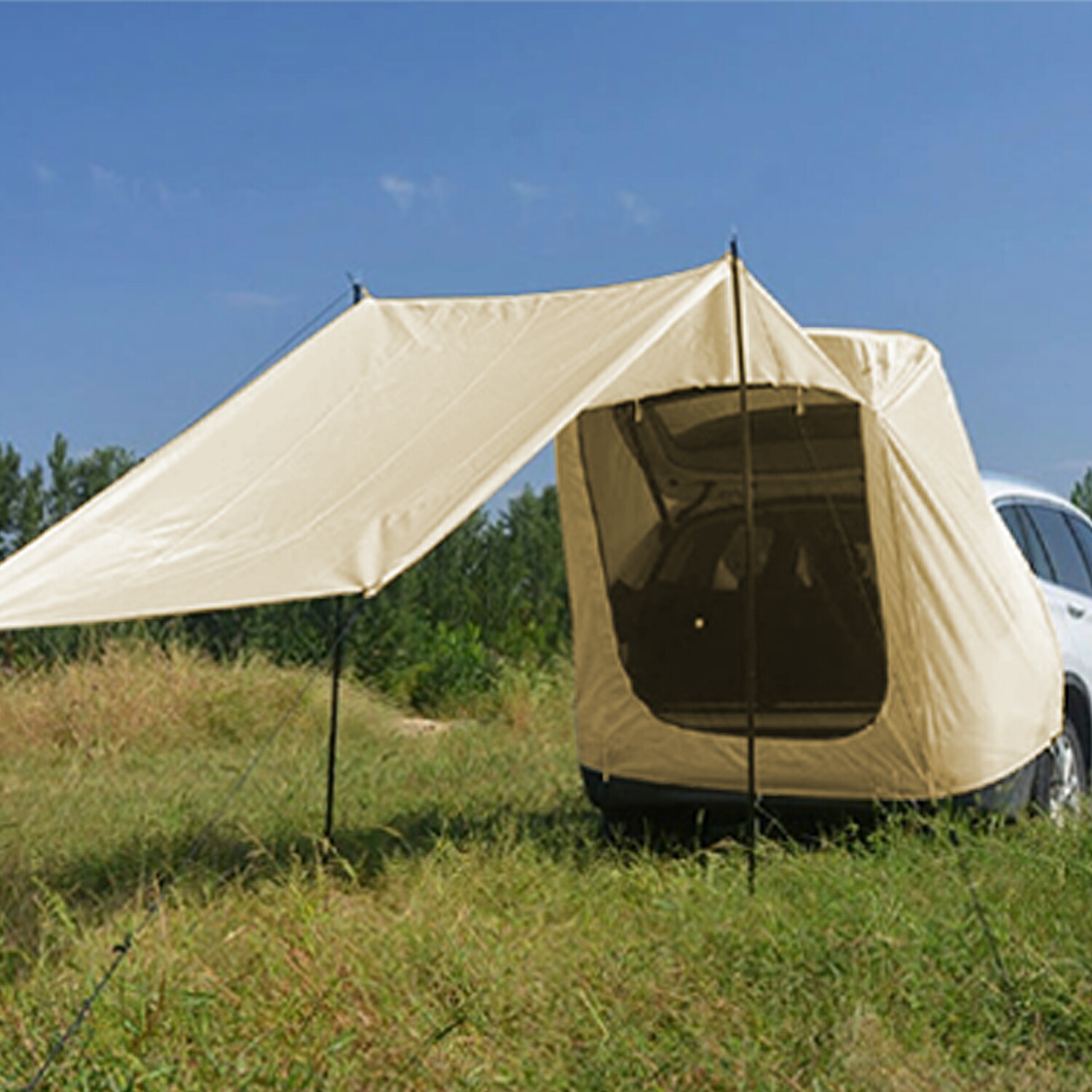楽天市場】車用テント 車中泊 テント 車バックテント キャンプ テント