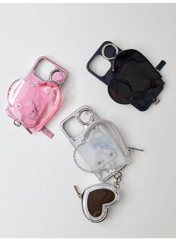 楽天市場】【即納】 エジュー ajew PVC heart planet pouch ハート